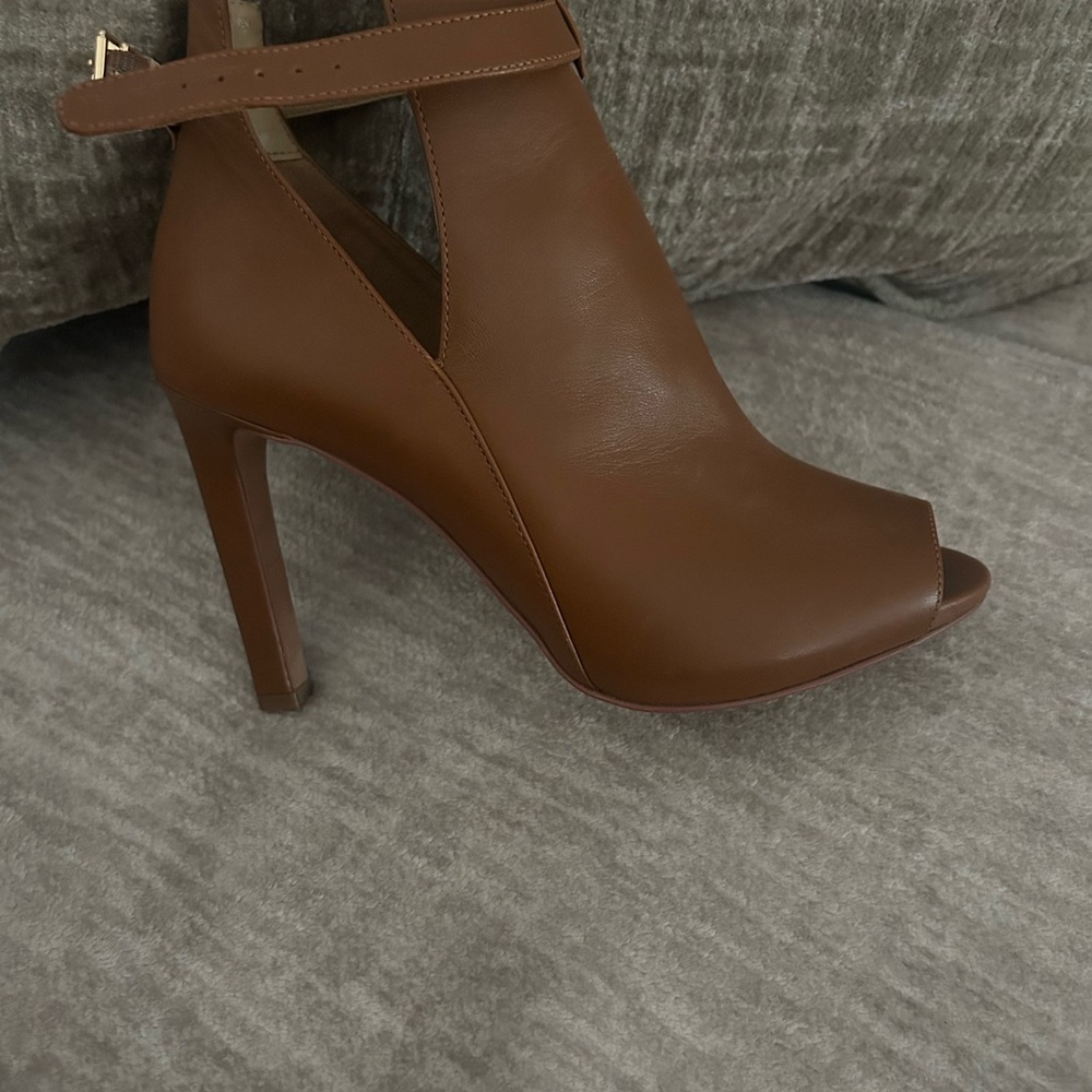 Michael Kors Brown Peep-Toe Heels